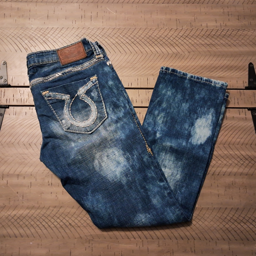 Big Star Liv Womens Jeans Size 27 Acid Wash Bohemian Style